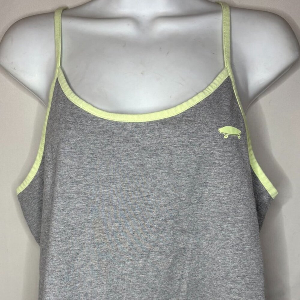 Women's VANS Size L - Gray Thin Spaghetti Straps Shirt Tank Top